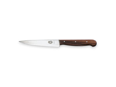 Cuchillo decorativo, 12 cm, Victorinox, mango de madera, con corte ondulado