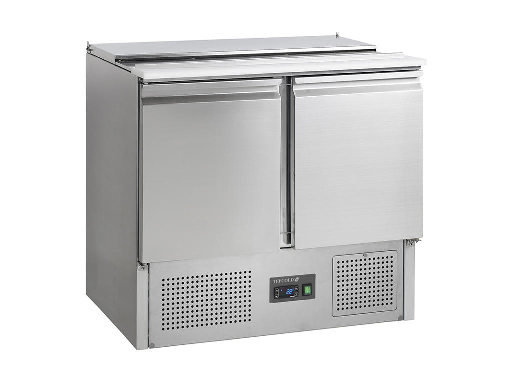 Saladette GN1/1 con 2 puertas compresor en la parte inferior