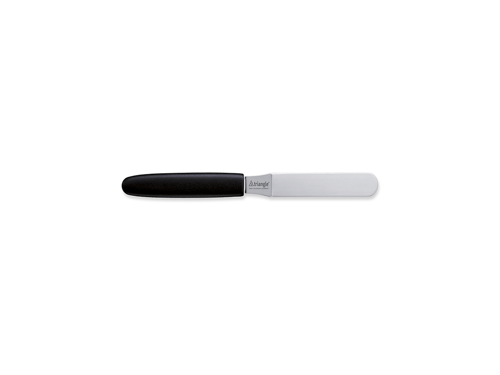 Cuchillo de paleta, inclinado, 9 cm, Triángulo, Negro