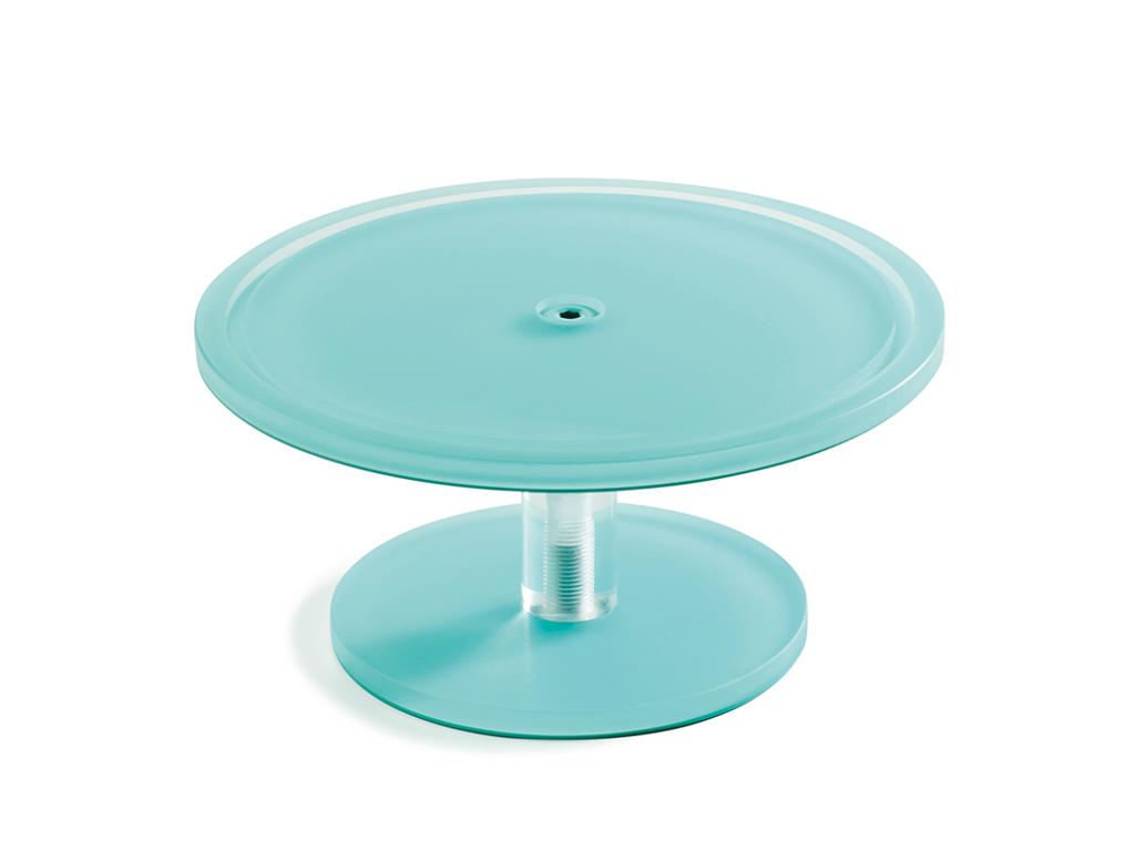 Soporte para pastel en pie 23 cm Turquesa Mealplak