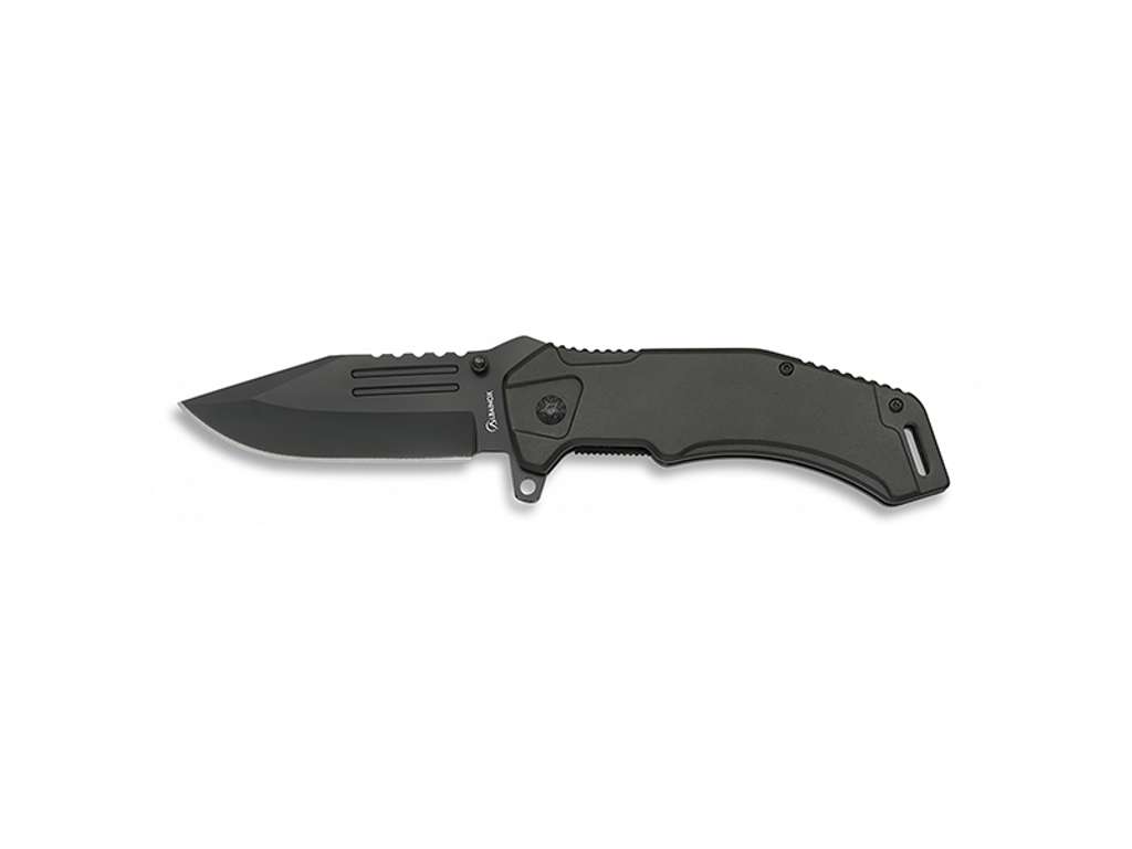 Cuchillo de bolsillo Negro 9 cm con clips