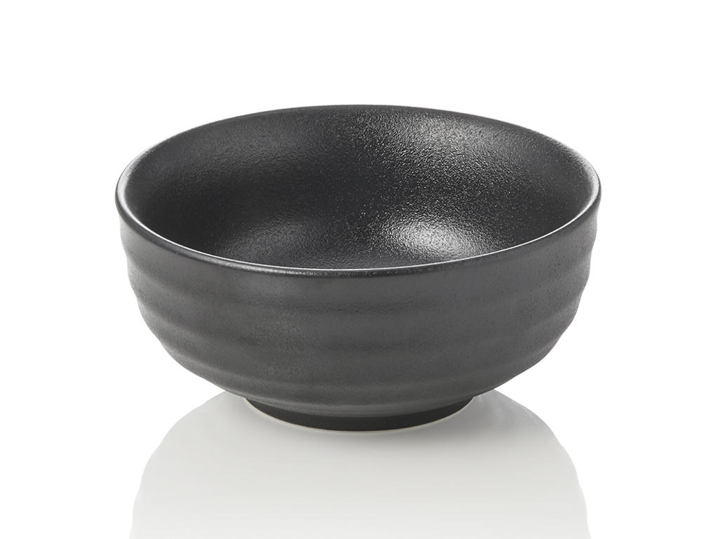 Cuenco - Porcelana - Negro - Ø14,5cm - 0,4ltr - 65x145x145mm