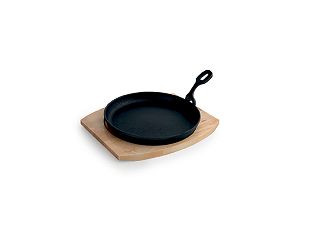 Plato Hierro Fundido redondo 22 cm