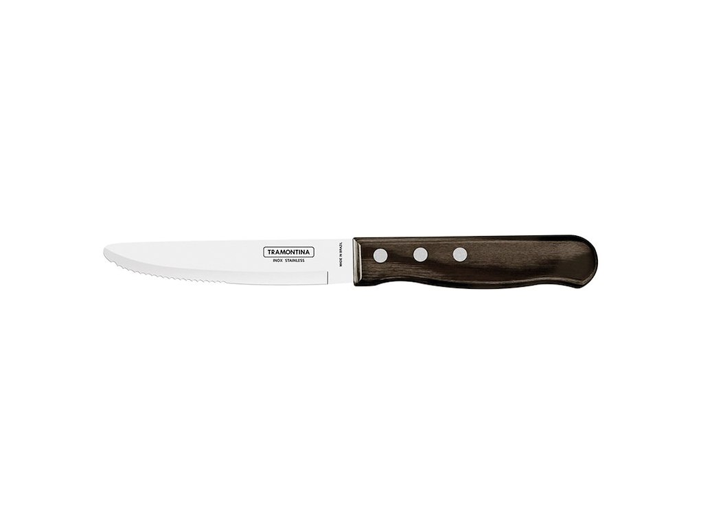 Cuchillo de carne Jumbo Punta redonda 245 mm Castaño