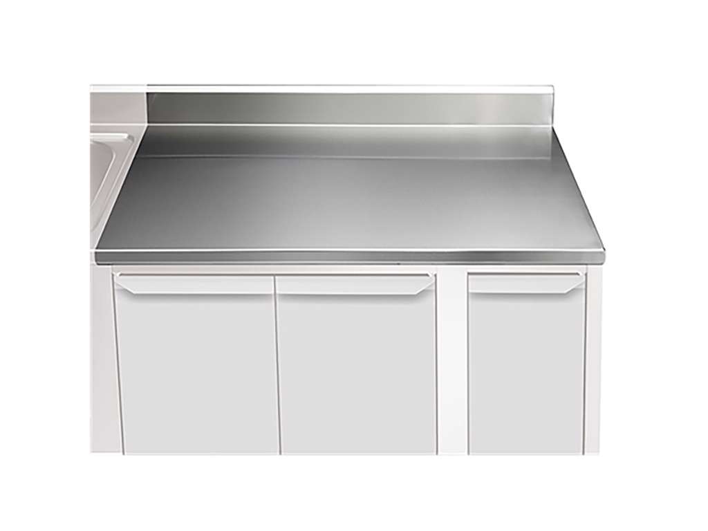 Tablero de mesa 1000 mm con borde trasero