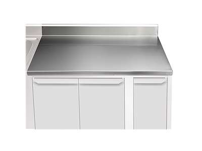 Tablero de mesa 1000 mm con borde trasero