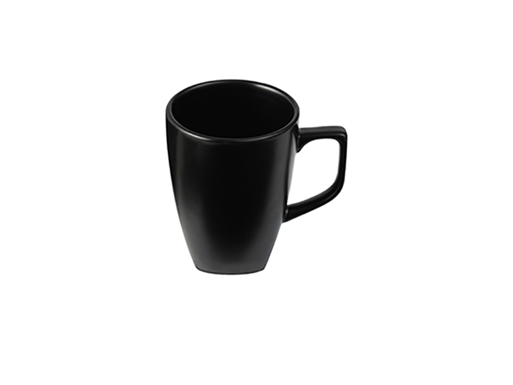 Taza con asa 30 cl Cerámica negra Aida