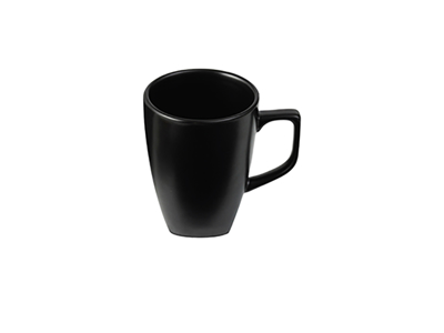 Taza con asa 30 cl Cerámica negra Aida