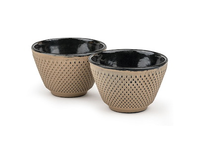 Taza sin asa 2 piezas Hierro fundido Camello XILIN