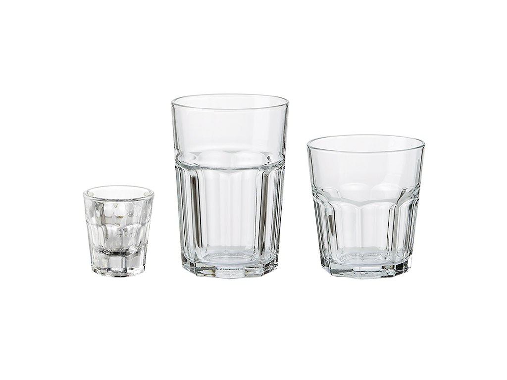 Paquete de vidrio Atelier Granito Café 18 piezas