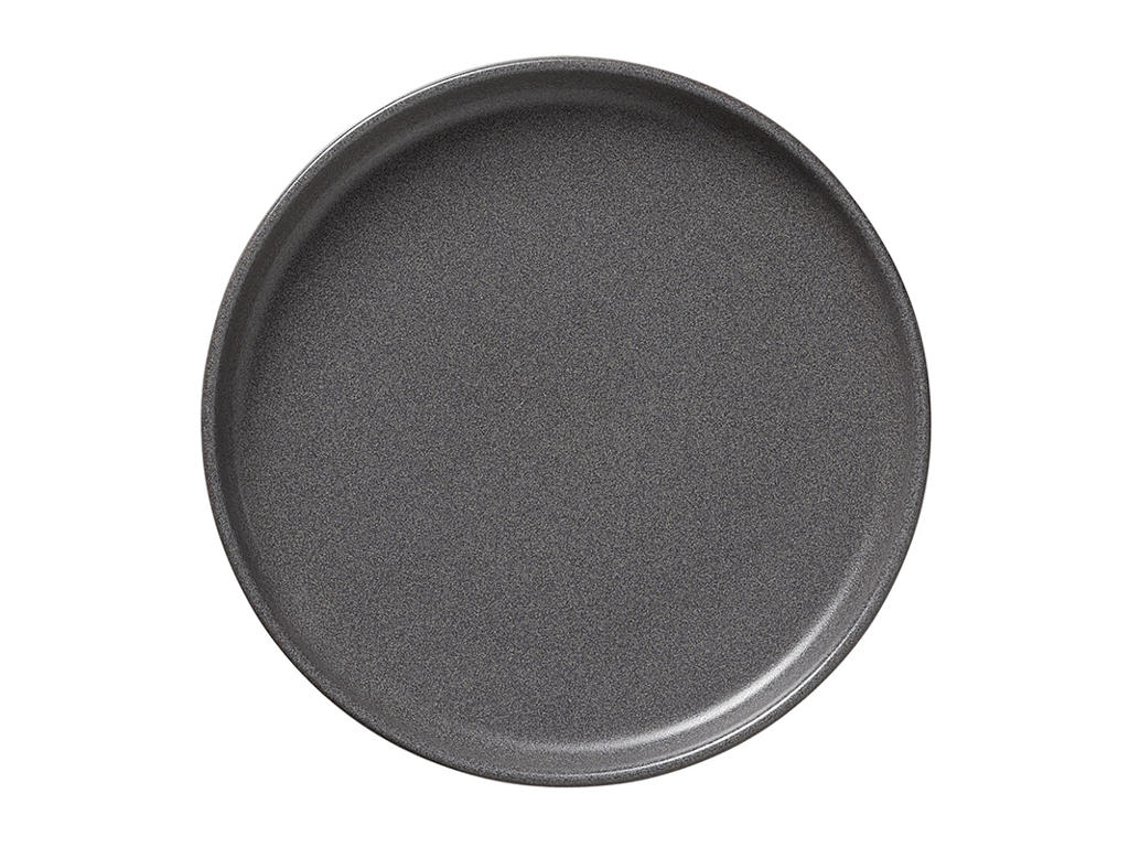 Plato - Cerámica - Gris - Ø22cm - 30mm