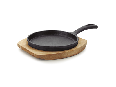 Sartén de parrilla, hierro fundido mini 13 cm