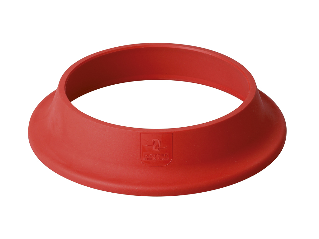 Soporte para bol de batir rojo, redondo  18 cm