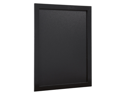 Tablero 30x40 cm negro lacado marco de madera