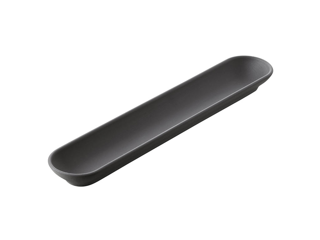 Bandeja 27x5 cm No vidriada Negra Sólida