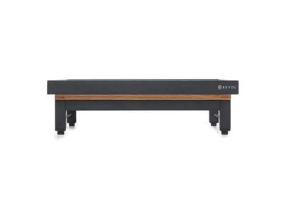 Soporte para servir 35,5x30 cm Mate Negro Metal Roble marco Una Escena