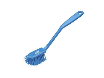 Cepillo de lavar platos con borde raspador Azul