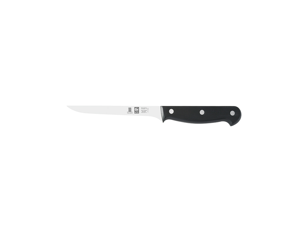 Cuchillo de filetear - Acero inoxidable - Negro - 15cm