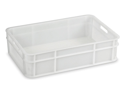 Caja apilable, blanca 27 ltr. 60x40x15 cm