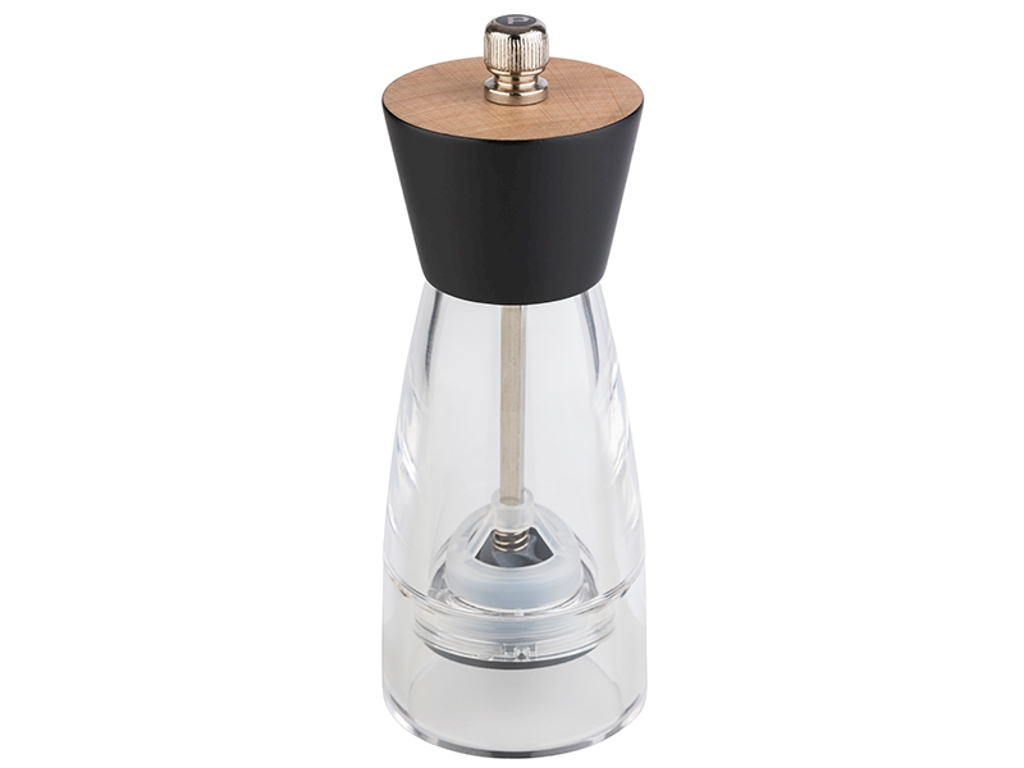 Molino de pimienta Frida 15,5 cm Acrílico con negro/