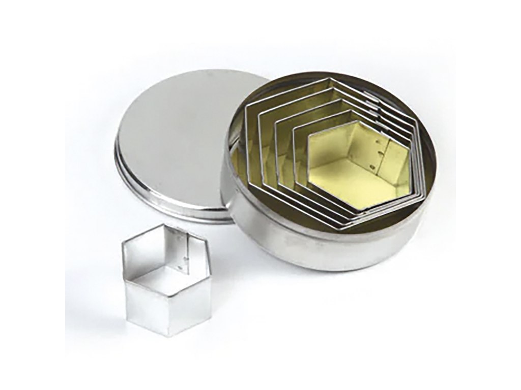 Juego de cortadores hexagonales 6 pcs 45-90mm