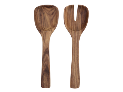 Artesano Original Utensilios de Ensalada de Madera - 2 piezas