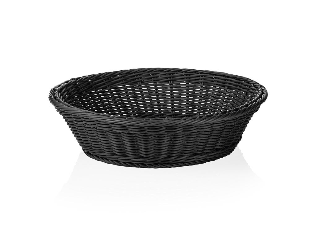 Cesta de pan Negra  37cm H9 cm Weaver Pro