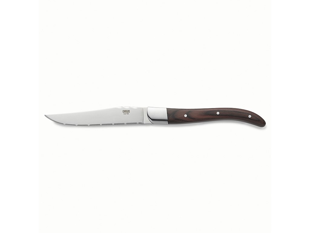 Cuchillo de carne CARLOS Pakka Wood Rojo 11 cm
