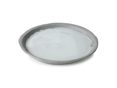 No. W Plato de cena  23,5 cm Blanco/Gris