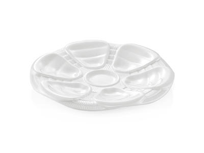 Plato de este tipo para 6 piezas  25cm Blanco