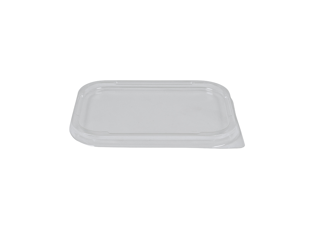 Tapa para bandeja de aluminio 500 ml plástico claro 110-P