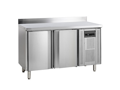 Mostrador refrigerado 2 puertas con borde trasero