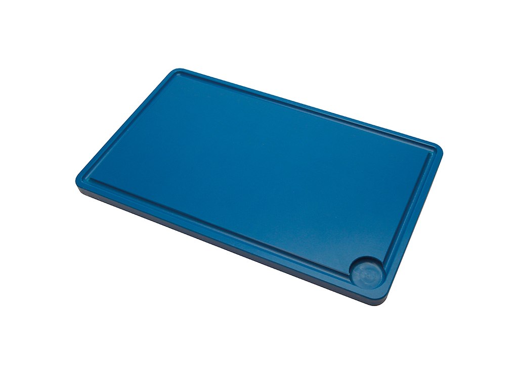 Tabla de cortar con plástico azul tamaño 50x30x2mm