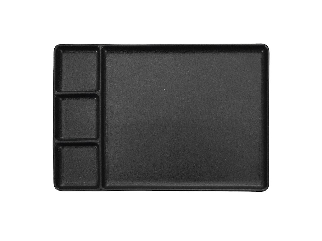 RAW Plato t/tapas/Sushi Titanio Azul