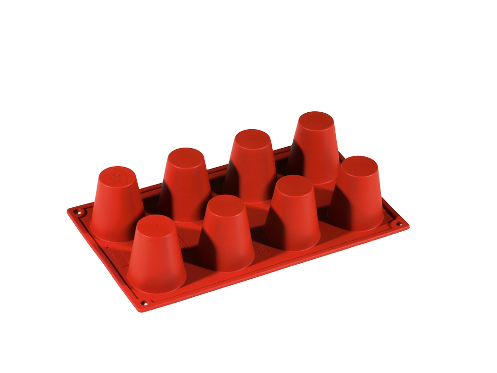 Molde para hornear de silicona 1/3 GN, 8 conos