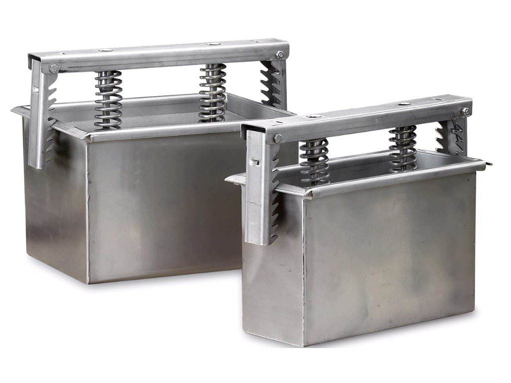 Forma de rulleplse doble. acero inoxidable 28,5x21x19