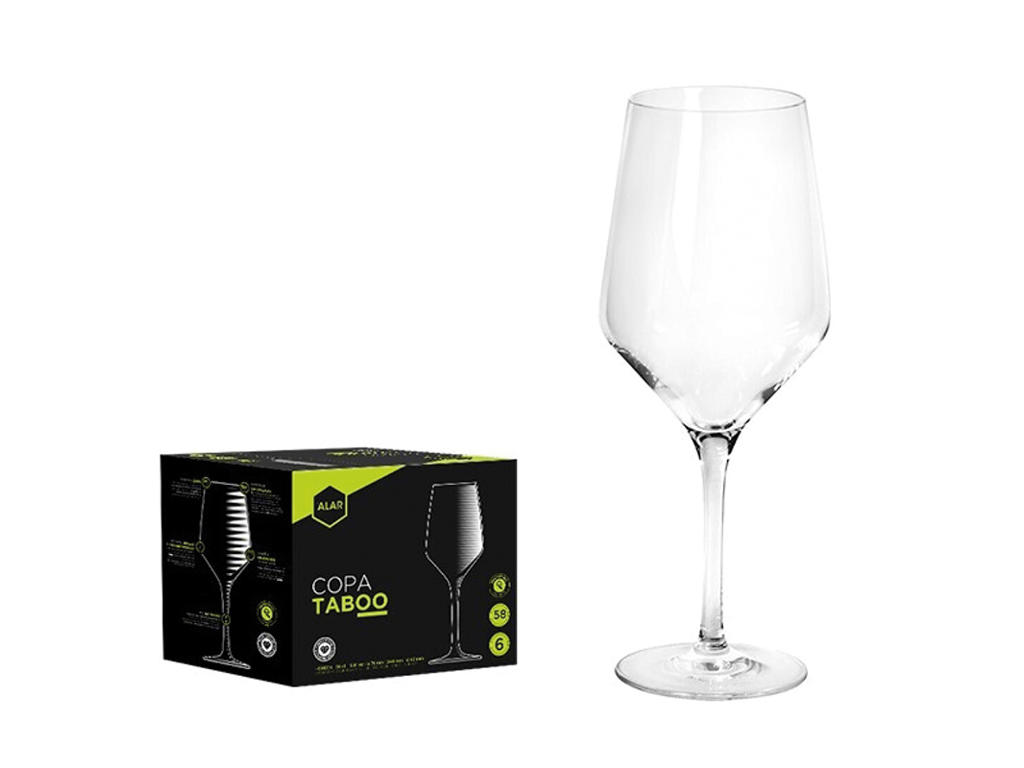 Vaso Vino Tinto 58 cl Taboo