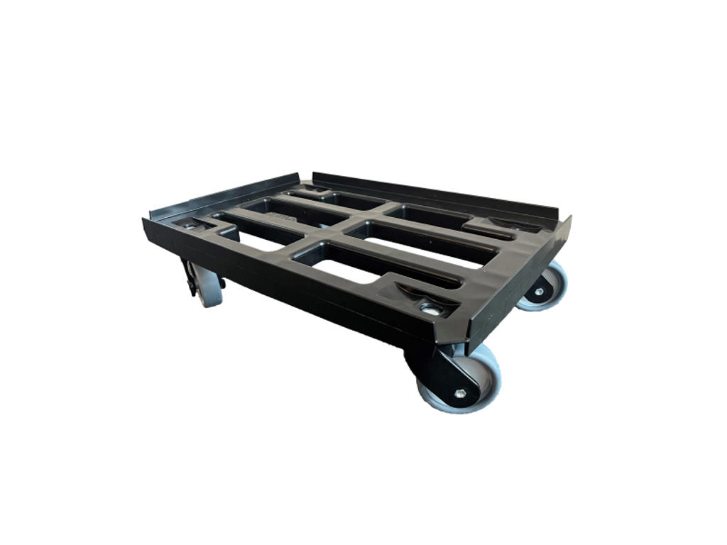 Carro negro con rejilla 60x40 cm