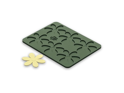 Tuile Bloom flor Ø6cm 6uds