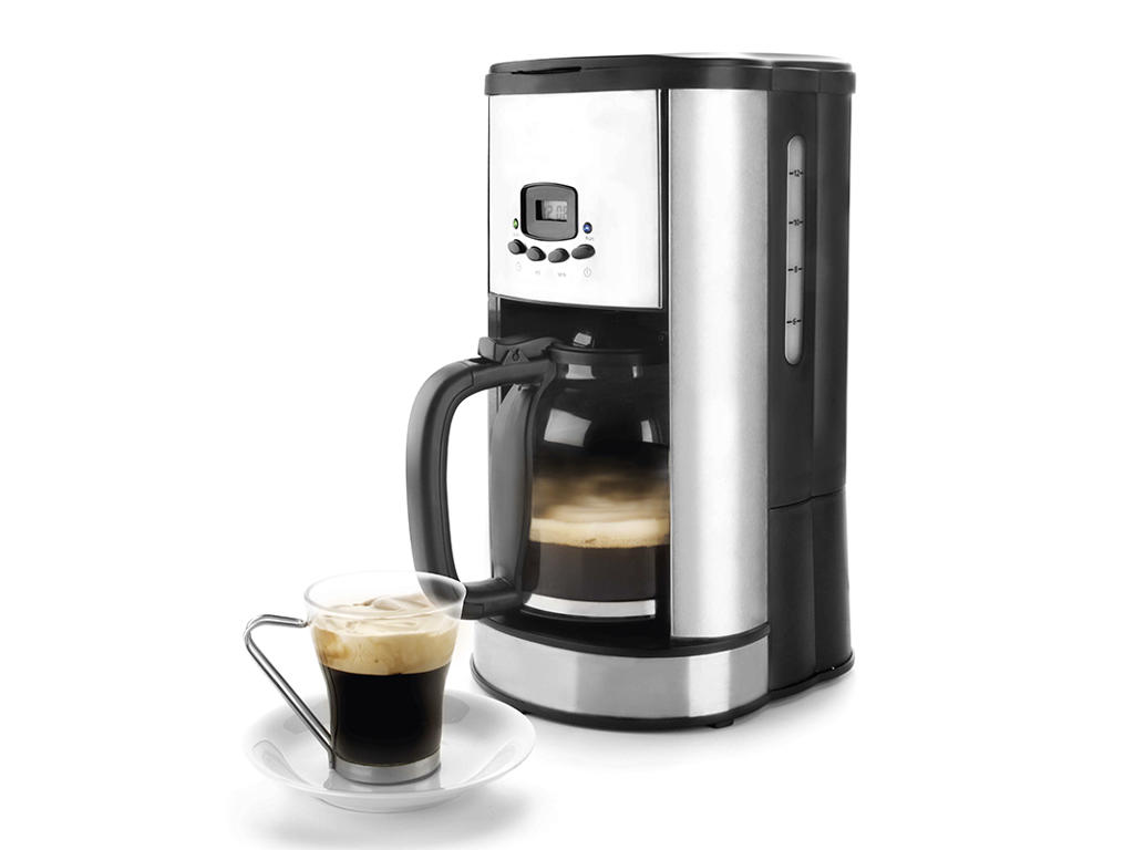 Cafetera 1,5L con filtro y temporizador