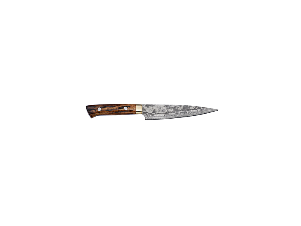 Cuchillo decorativo, 15 cm, Takefu Yellow Bull, VG-10 61 capas