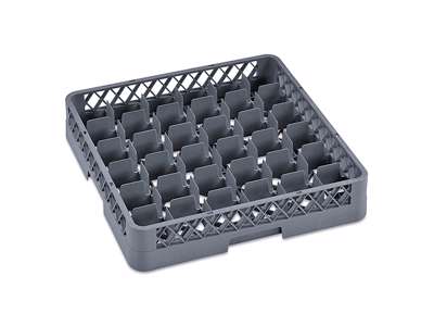 Bandeja de lavavajillas para vasos 36 compartimentos gris