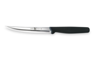 Cuchillo de steak - Acero inoxidable - Negro - 130mm