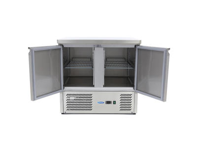 Mostrador refrigerado RF con 2 puertas 90x70x88cm