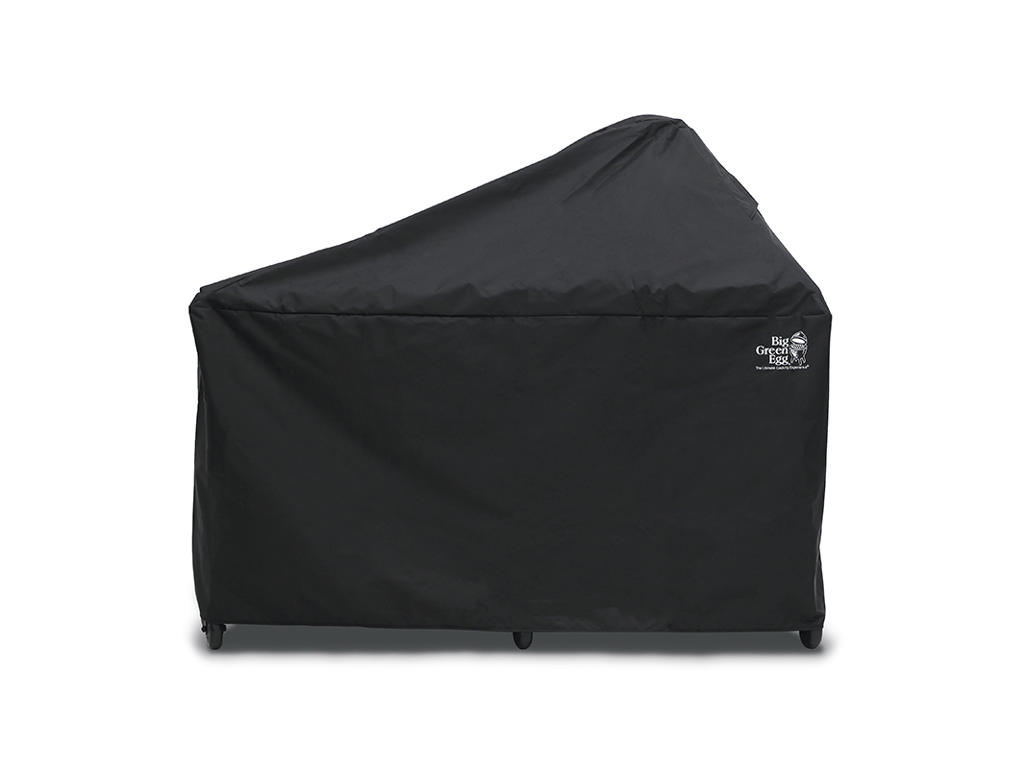 Cubierta para BGE L en mesa con mesa adicional