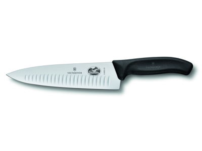 Cuchillo de cocina, 20 cm, Victorinox Fibrox, con corte de aire