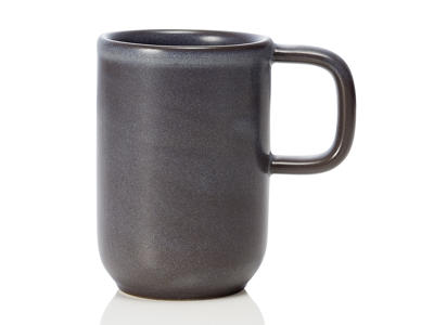 Taza de cerámica gris 370ml - 110x75x75mm