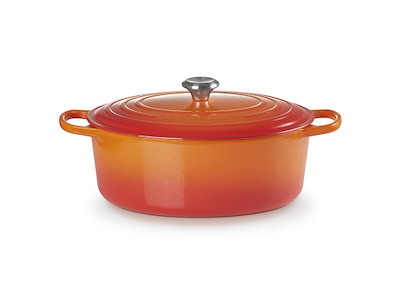 Olla de hierro fundido volcánico - ovalada - 33cm - 6600g