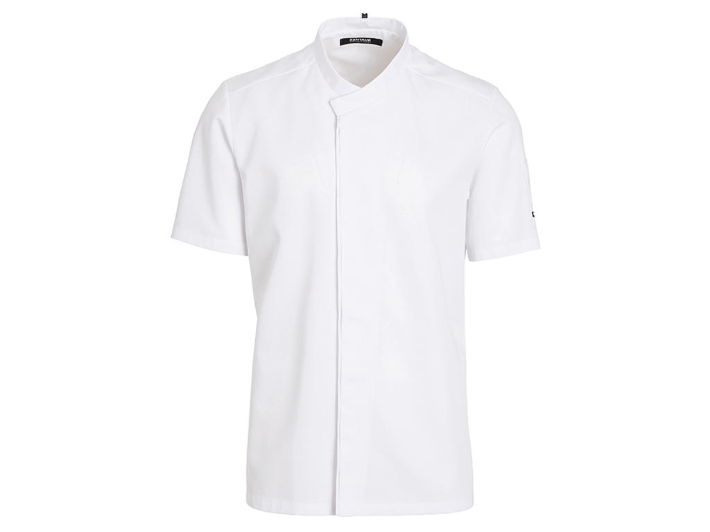 Kentauer Gourmet Chaqueta de Chef de Manga Corta, Blanca