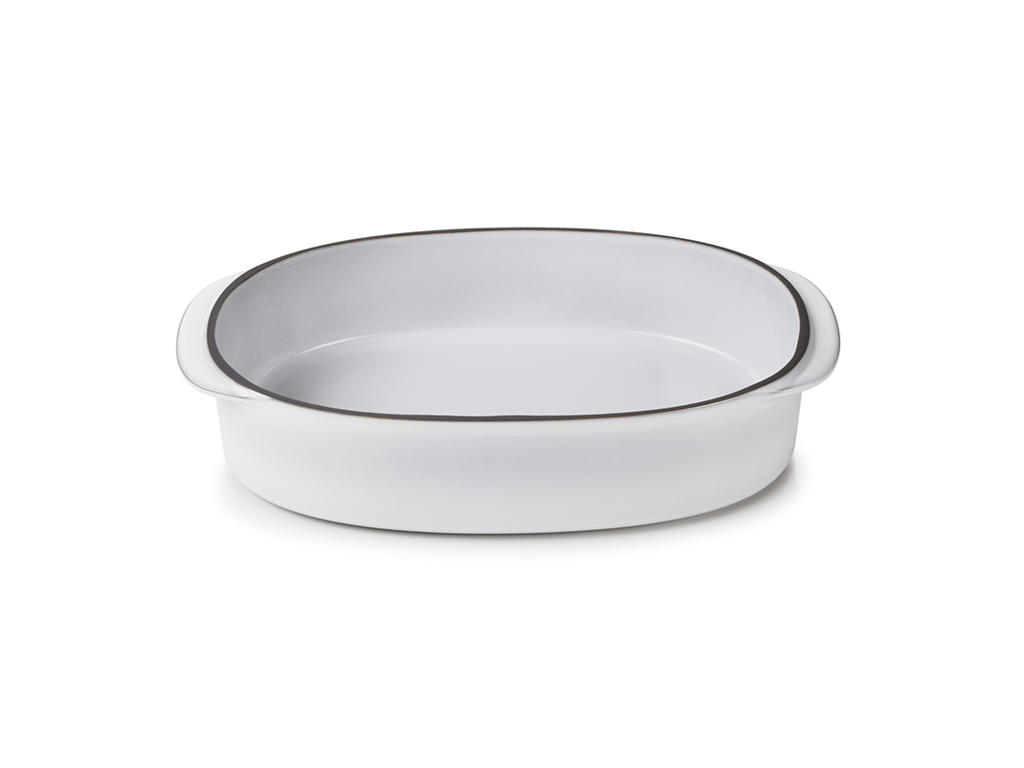 Plato Oval 26x18,5 cm Blanco Caractere Culinaire